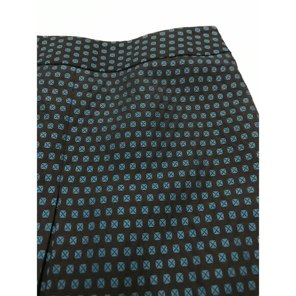 Ann Taylor Loft Women's Skirt Petites Black W/ Teal Textured Detail Size 2P NWOT - Picture 2 of 5